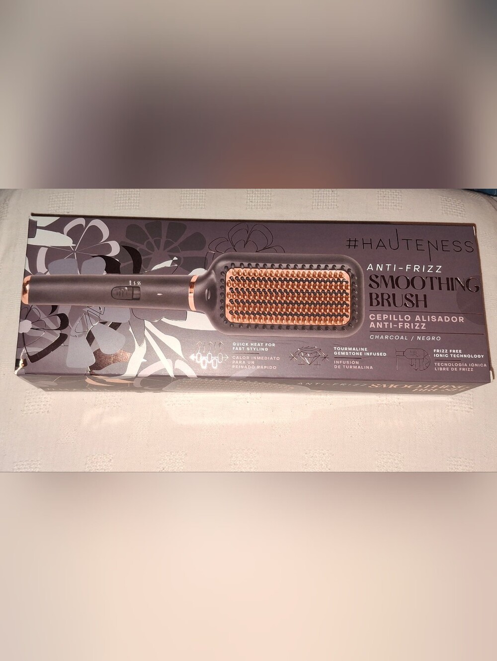 Hauten ness Anti‑Frizz Smoothing Brush - Charcoal